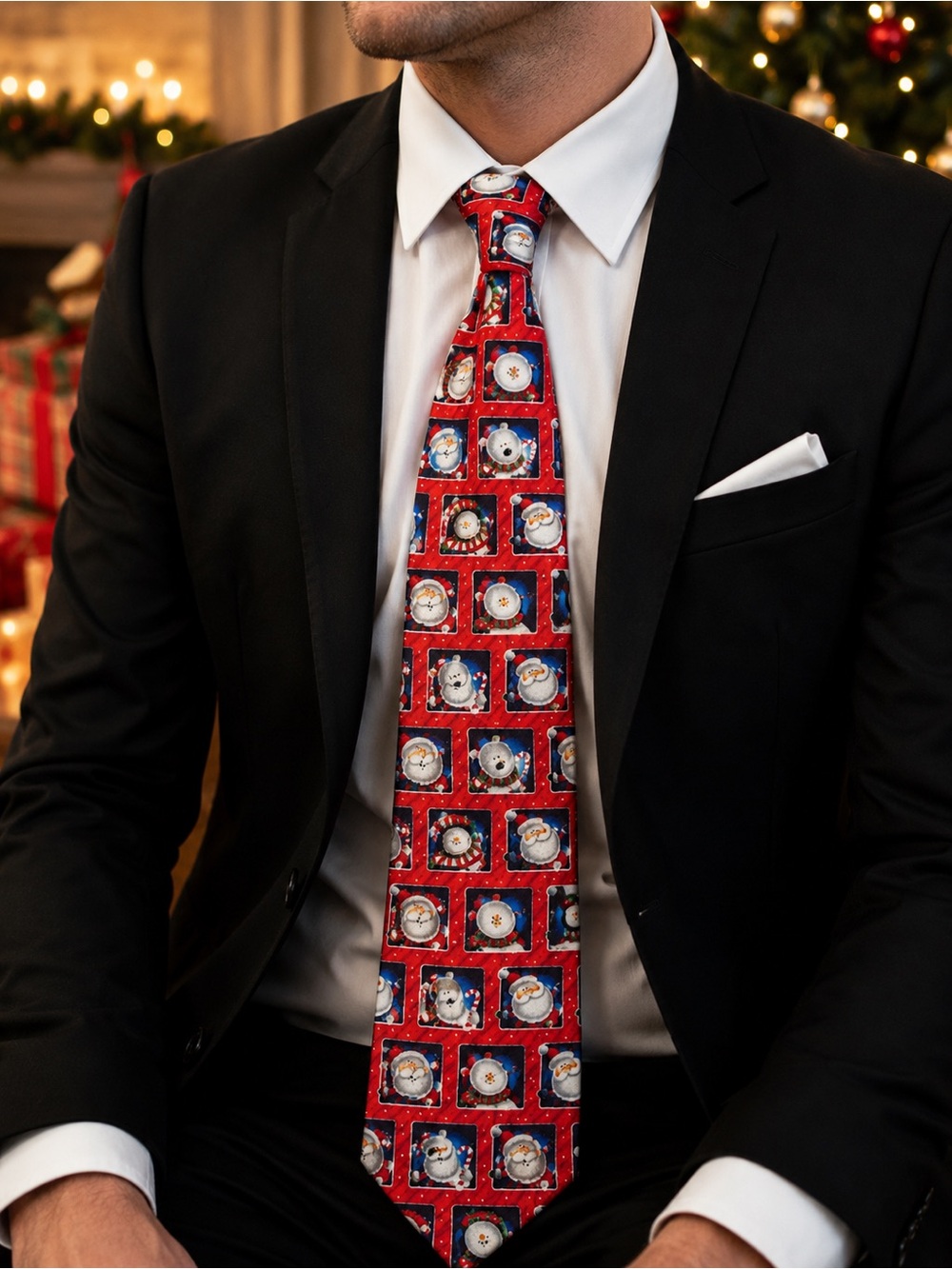 Ho Ho‎ Ho Men’s Christmas Holiday Tie